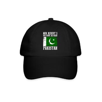 Pakistan Pakistaner Pakistanisches - Baseballkappe - Schwarz/Schwarz - Vorne