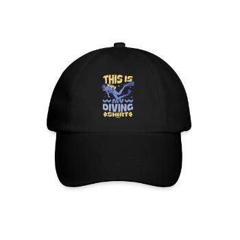 Diving Scuba Instructor Holiday Summer Gift - Baseball Cap - black/black - Front