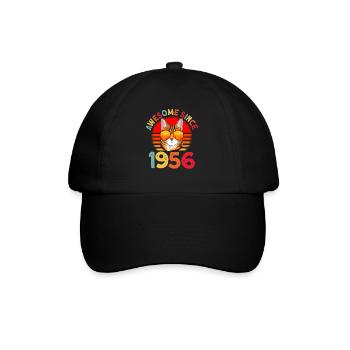 Génial depuis 1956 Cat 66th Birthday Gift - Casquette classique - noir/noir - Devant