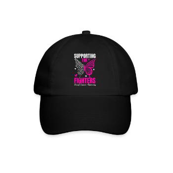Supporting The Fighters Breast Cancer Awareness - Baseball Cap - black/black - Front