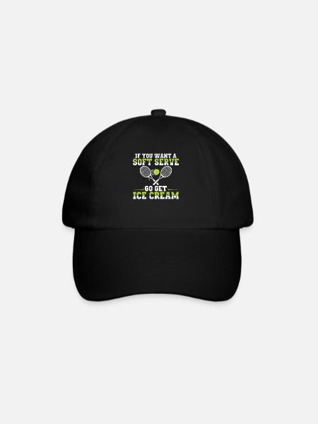 Lustig, wenn Sie einen Soft-Serve wollen, holen - Baseballkappe - Schwarz/Schwarz