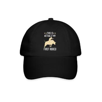 Dies ist eigentlich mein erstes Rodeo-Bullenreiten - Baseballkappe - Schwarz/Schwarz - Vorne