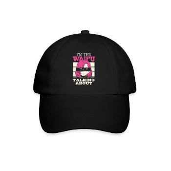 Je suis le waifu | Amateurs d’anime | Chemise Otaku - Casquette classique - noir/noir - Devant