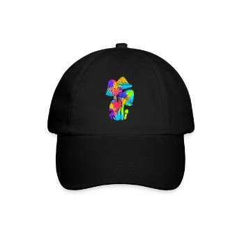 Cueillette de champignons colorées Party - Casquette classique - noir/noir - Devant