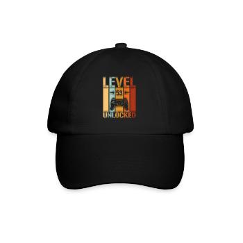 53rd Birthday Level 53 unlocked - Baseball Cap - black/black - Front