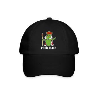 Pickle Queen Cucumber Gift - Baseball Cap - black/black - Front