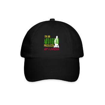 I'm An Afrobeat Producer Not A Jukebox Awesome - Baseballkappe - Schwarz/Schwarz - Vorne