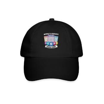 Bingo Card Game Grandma Bingo Player Bingo Cards - Baseball Cap - black/black - Front