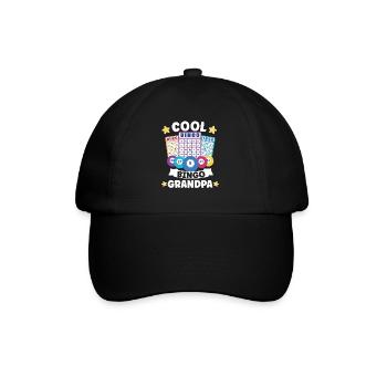 Bingo Card Game Grandma Bingo Player Bingo Cards - Baseball Cap - black/black - Front