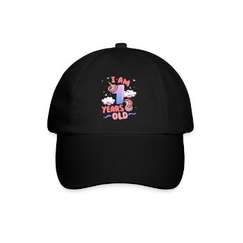 Ich Bin 10 Jahre Alt | Einhorn-thema | 7. - Baseballkappe - Schwarz/Schwarz - Vorne
