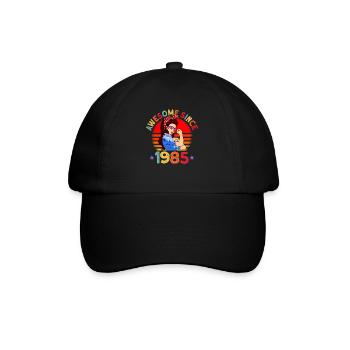 Awesome since 1985 Women 37th Birthday Gift - Baseball Cap - black/black - Front