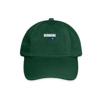 Nebraska travel gift - Baseball Cap - bottle green - Front