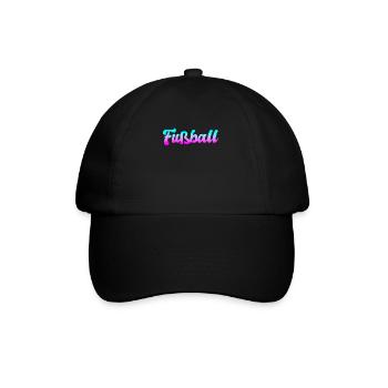 Fußball - Baseballkappe - Schwarz/Schwarz - Vorne