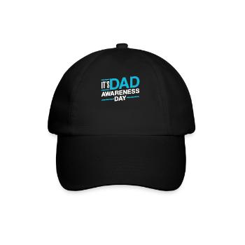 Aujourd’hui, c’est la fête des pères Père Papa - Casquette classique - noir/noir - Devant