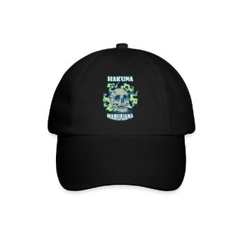 Hakuna Marijuana Funny Weed Smoking Pothead THC - Baseball Cap - black/black - Front