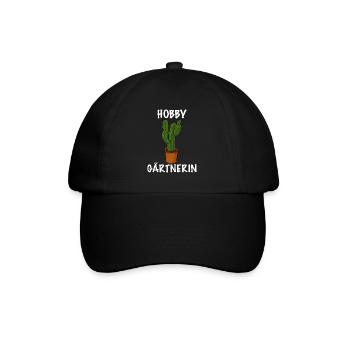 Hobby Gärtnerin Pflanze das Gärtnerin Shirt - Baseballkappe - Schwarz/Schwarz - Vorne