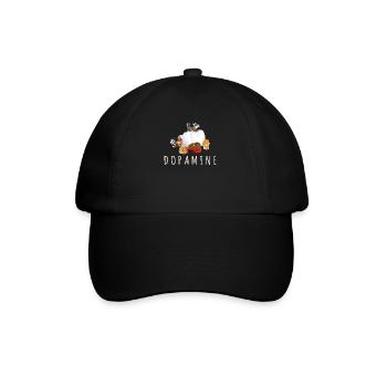 Dopamine Drôle De Chien Amoureux Chiot Propriétaires de Chien Chien Maman - Casquette classique - noir/noir - Devant