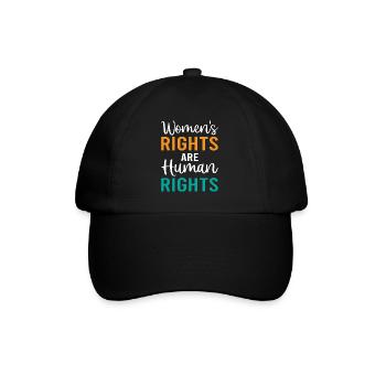 Les droits des femmes sont des droits humains - Féminisme - Casquette classique - noir/noir - Devant
