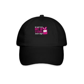 Teens Back to School No Way to Go Up One Level - Baseball Cap - black/black - Front