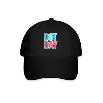 International Dot Day Punkte Punkt - Baseballkappe - Schwarz/Schwarz - Vorne