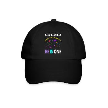 Allah is only God is almighty Muslim poison - Baseball Cap - black/black - Front