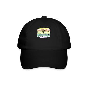 Wirklich gro�artiges paraprofessionales Geschenk P - Baseballkappe - Schwarz/Schwarz - Vorne