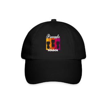 Vintage Pineapple Mama Sunset - Baseball Cap - black/black - Front