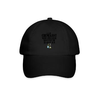 Ich bin chemikant wenn ich laufe solltest du es au - Casquette classique - noir/noir - Devant