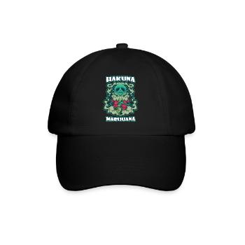 Hakuna Marijuana Funny Weed Smoking Pothead THC - Baseball Cap - black/black - Front