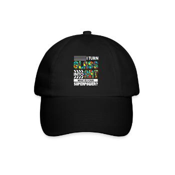 I Turn Glass Into Art Tell Me Your Superpower - Baseball Cap - black/black - Front
