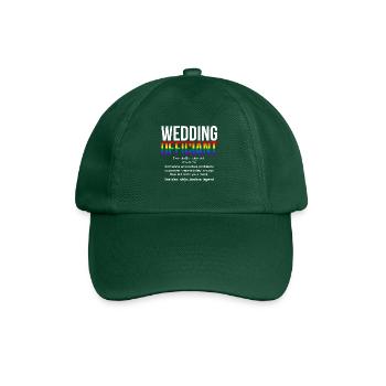 Wedding Officiant LGBT Shirt Gift Definition - Baseball Cap - bottle green - Front