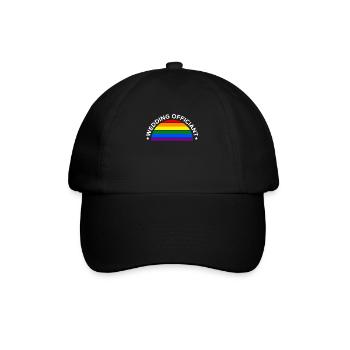 Cadeau de chemise LGBT officiant de mariage - Casquette classique - noir/noir - Devant