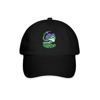 Gartenarbeit Großmutter Garten Oma Gärtnerin - Baseballkappe - Schwarz/Schwarz - Vorne