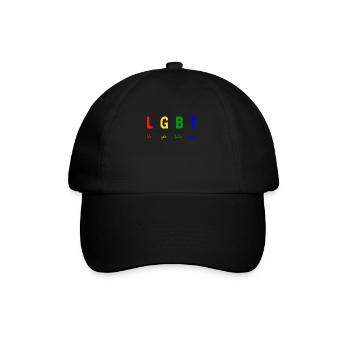 LGBT life gets better together - LGBTQ - Baseball Cap - black/black - Front