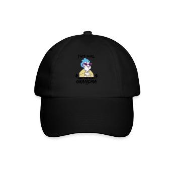 beste Oma - Baseballkappe - Schwarz/Schwarz - Vorne