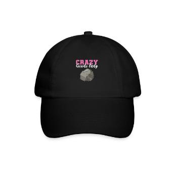 Crazy Geode Lady Géologie Minéraux Géologue - Casquette classique - noir/noir - Devant