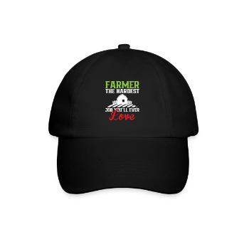 Agriculteur le travail le plus difficile que vous allez adorer Agriculteur - Casquette classique - noir/noir - Devant