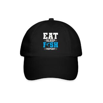 Fishing Angler Fishing Fishing Holiday Gift - Baseball Cap - black/black - Front