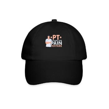 Physical Therapist Speech and Massage Therapy Chir - Baseball Cap - black/black - Front