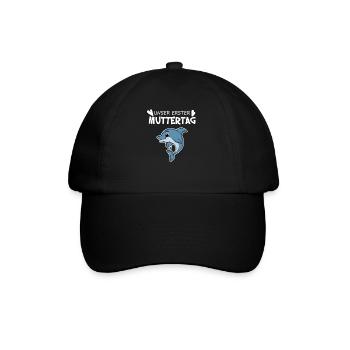 Muttertag Geschenk - Unser erster Muttertag - Baseballkappe - Schwarz/Schwarz - Vorne