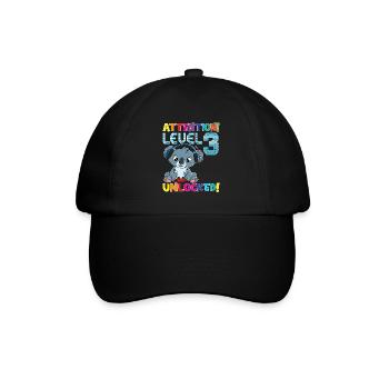 Niveau 3 Anniversaire de jeu débloqué - Casquette classique - noir/noir - Devant