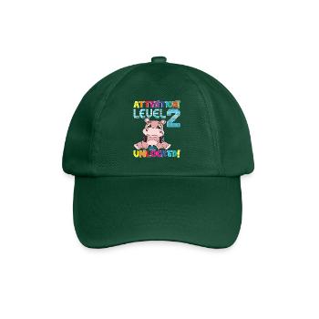 Attention Niveau 2 Anniversaire débloqué - Casquette classique - vert bouteille - Devant