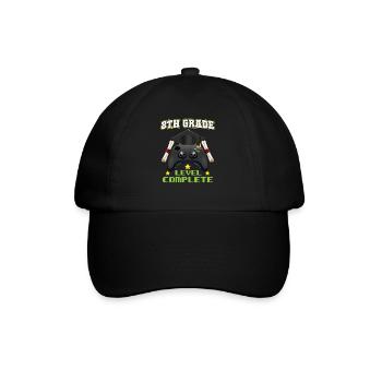 8th Grade Level Complete Middle School Graduation - Baseball Cap - black/black - Front