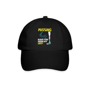 Disparu Avez-vous vu mes jambes amputées amputées - Casquette classique - noir/noir - Devant