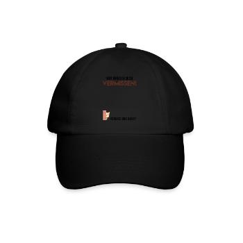 Wir werden dich vermissen Abschied Kollege - Baseballkappe - Schwarz/Schwarz - Vorne