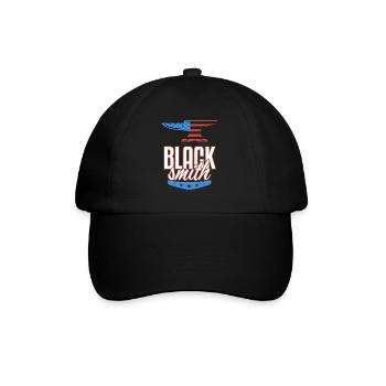 American Flag Blacksmith Stars And Stripes - Baseball Cap - black/black - Front