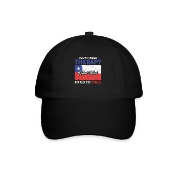 Therapy to Chile Chile Souvenir - Baseball Cap - black/black - Front