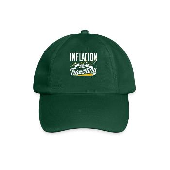 Inflation is not temporary stagflation - Baseball Cap - bottle green - Front