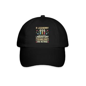 Un technologue de laboratoire légendaire a pris sa retraite - Casquette classique - noir/noir - Devant