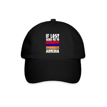 Drapeau de l’Arménie - Casquette classique - noir/noir - Devant